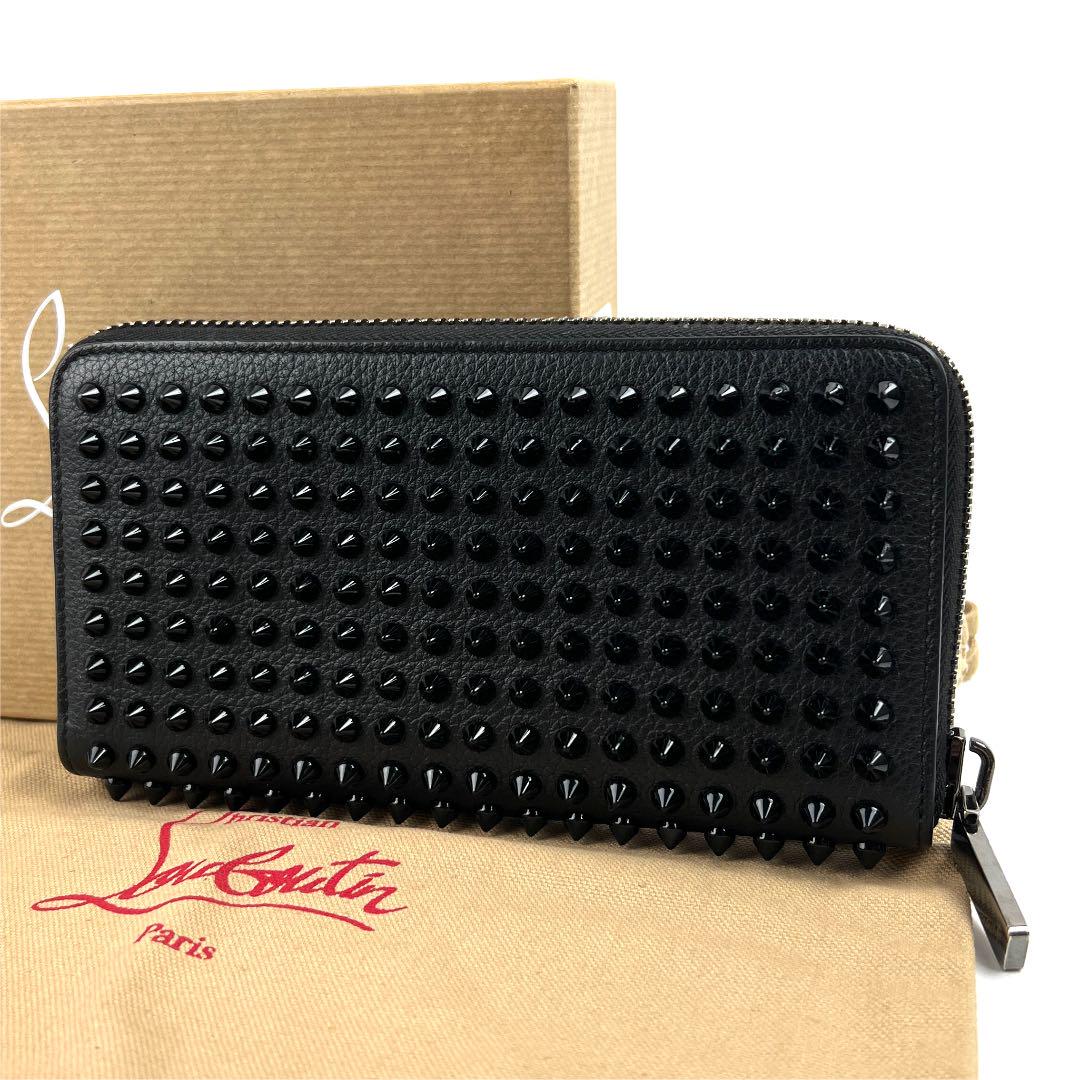 までご ✨美品✨ルブタン パネトーネ 長財布 ラウンドファスナー スパイク 正規品 9diAU-m54960986415 くとも