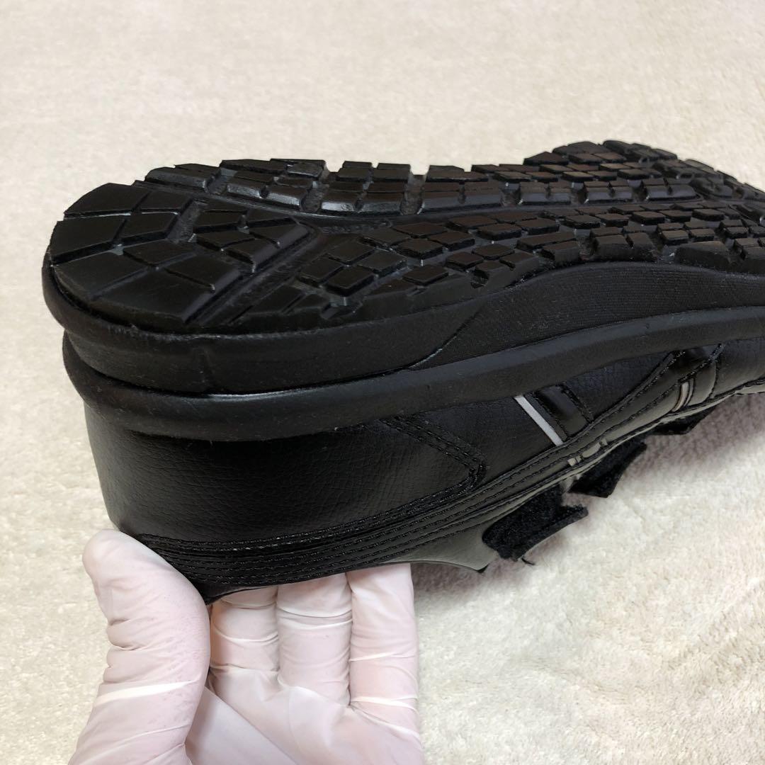 ASICS ブラック安全靴 ベルクロタイプ FCP301
