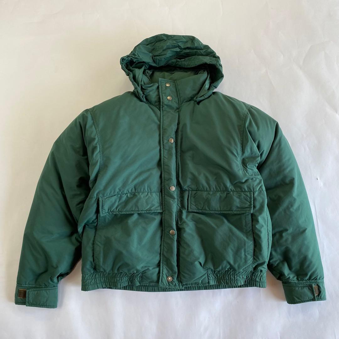 90's ST JOHN'S BAY ダウンジャケット 短丈 グリーン　e358