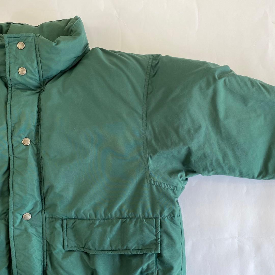 90's ST JOHN'S BAY ダウンジャケット 短丈 グリーン　e358
