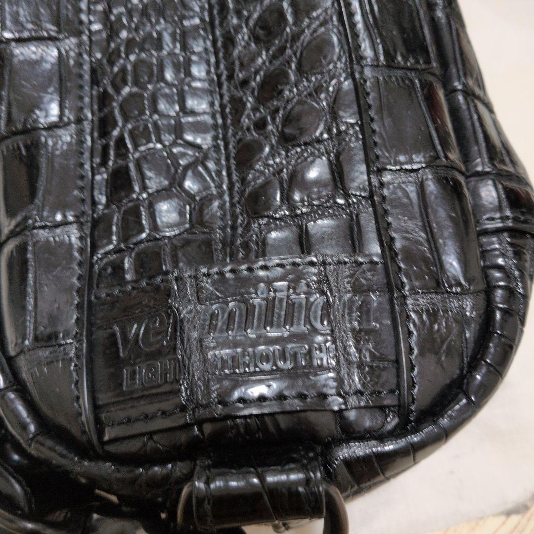 激レア　定価385000円　vermilion　クロコ　ボディバッグ