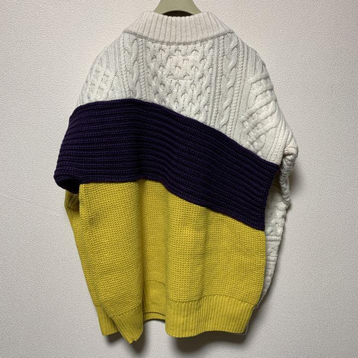 sacai(サカイ) 21AW Wool Knit Zip Up Blouson ジップアップ