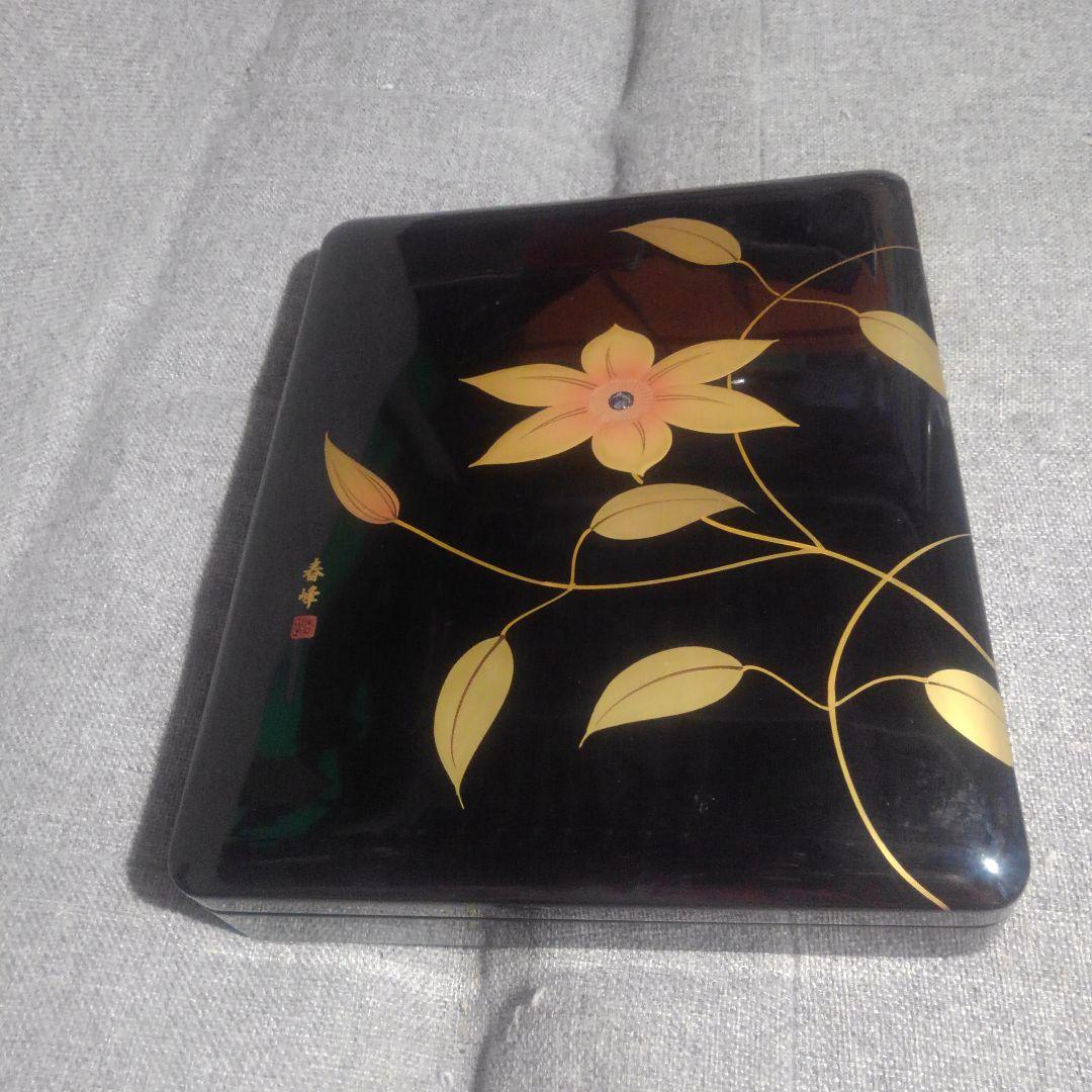 会津塗 春峰作 金蒔絵文箱 www.paroquiacristorei.com.br