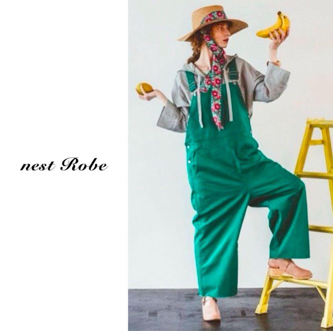 nest Robe ネストローブ コットンルーズオーバーオール