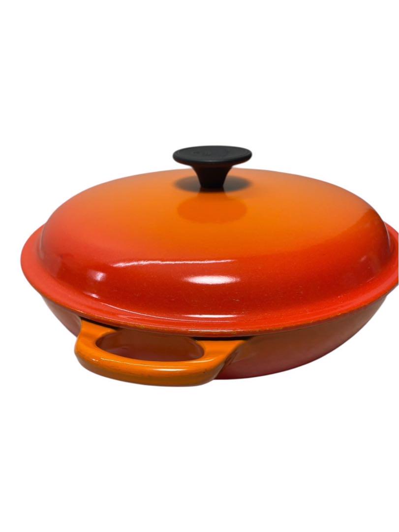 美品 LE CREUSET ルクルーゼ ビュッフェキャセロール オレンジ26cm