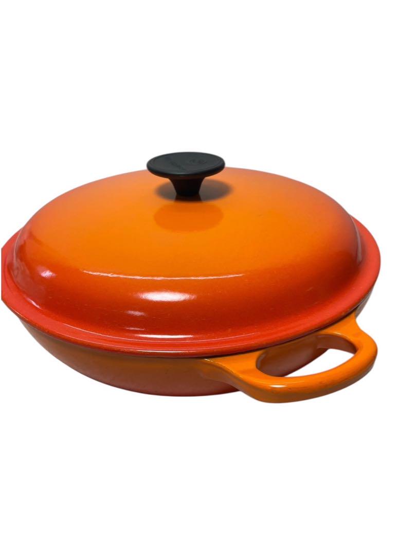 美品 LE CREUSET ルクルーゼ ビュッフェキャセロール オレンジ26cm