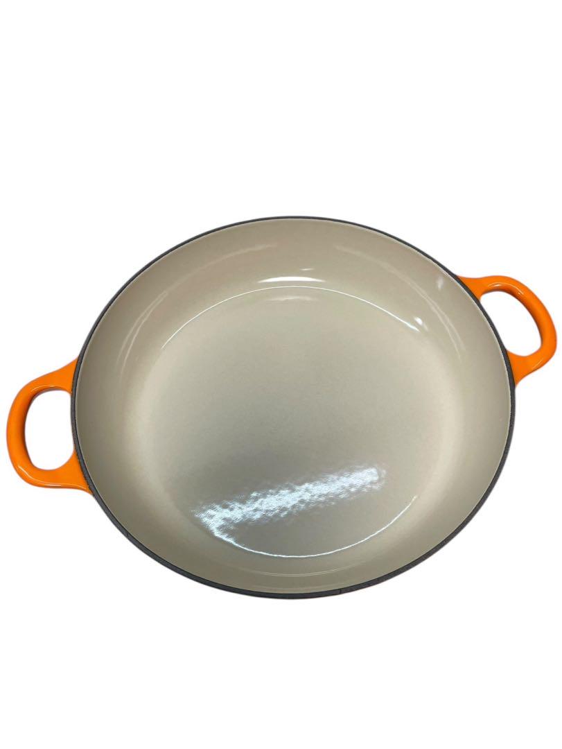 美品 LE CREUSET ルクルーゼ ビュッフェキャセロール オレンジ26cm