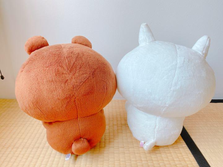 愛しすぎて大好きすぎる 初期ぬいぐるみ(大)にゃんこくま ペアセット