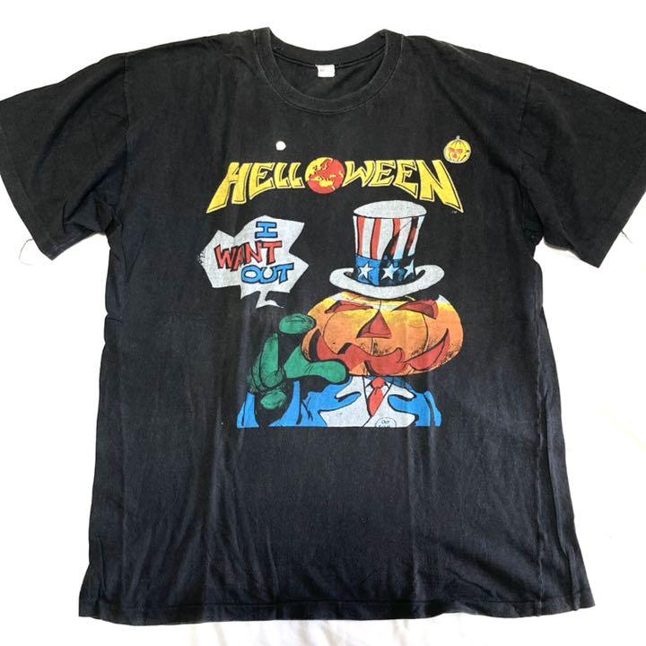 即納低価 貴重 バンドTシャツ ハロウィン 当時物 K8tpb-m54989790485 80s HELLOWEEN HOT定番