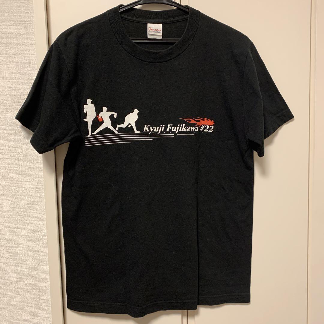 藤川球児　阪神タイガース　引退記念Tシャツ　サイズＭ 阪神タイガース 藤川球児 Tシャツ 引退記念 藤川監督 ミズノ O