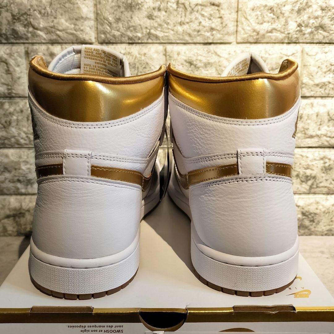 □未使用特価□JORDAN1 RETRO HI OG ホワイト/ゴールド - メルカリ