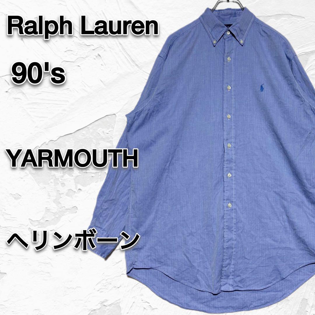 90'sRalph Lauren YRMOUTH 希少　大きめ　サックスブルー