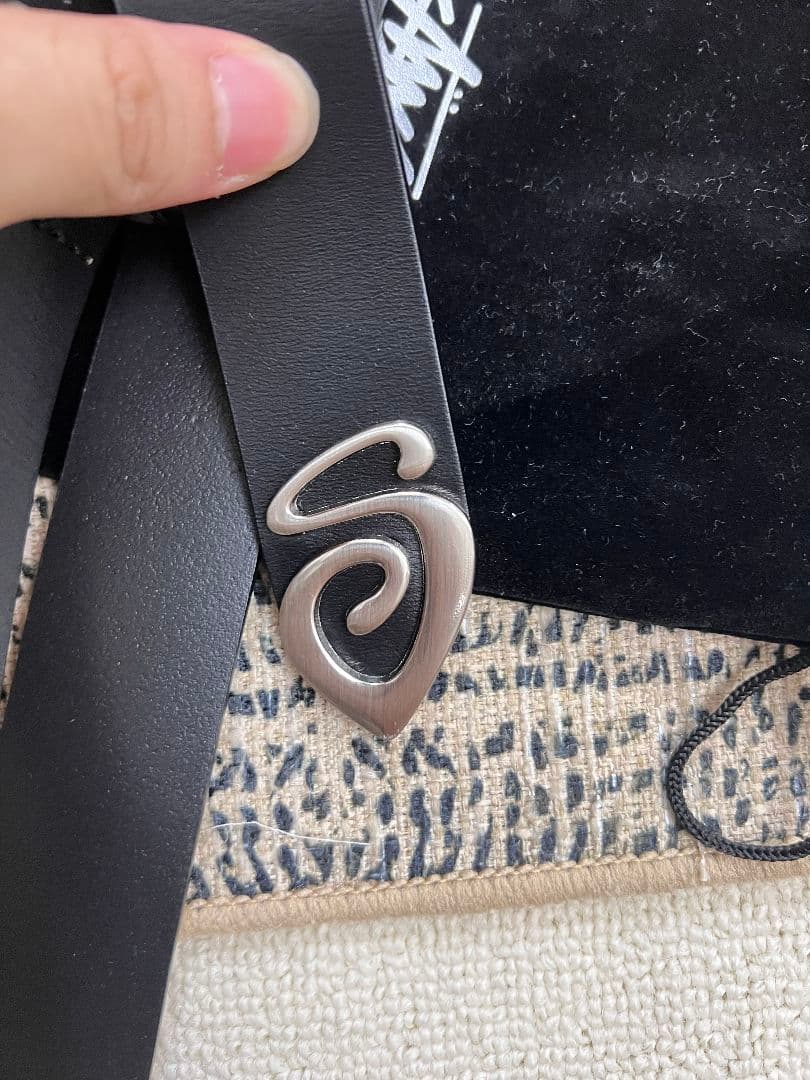 Stussy ブラック ベルト - L