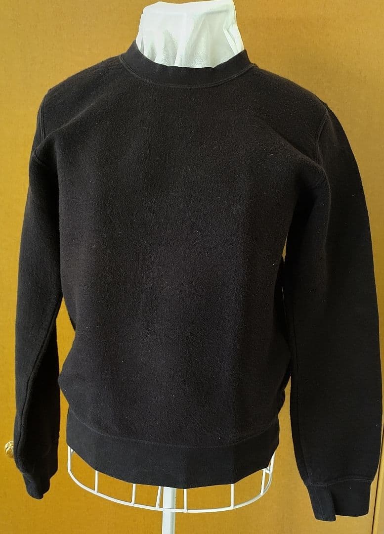 コムデギャルソン ブラック クルーネック トレーナー Sサイズ