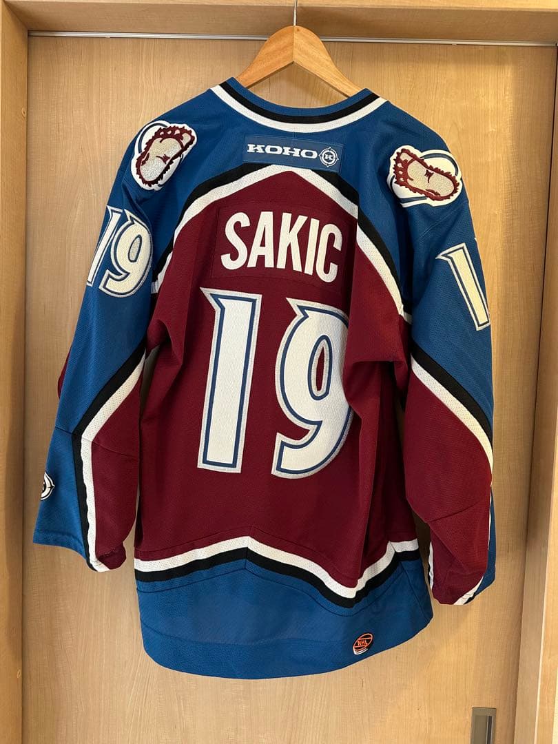 コロラド アバランチ サキック コホー アイスホッケー ユニフォーム Mやや傷や汚れあり