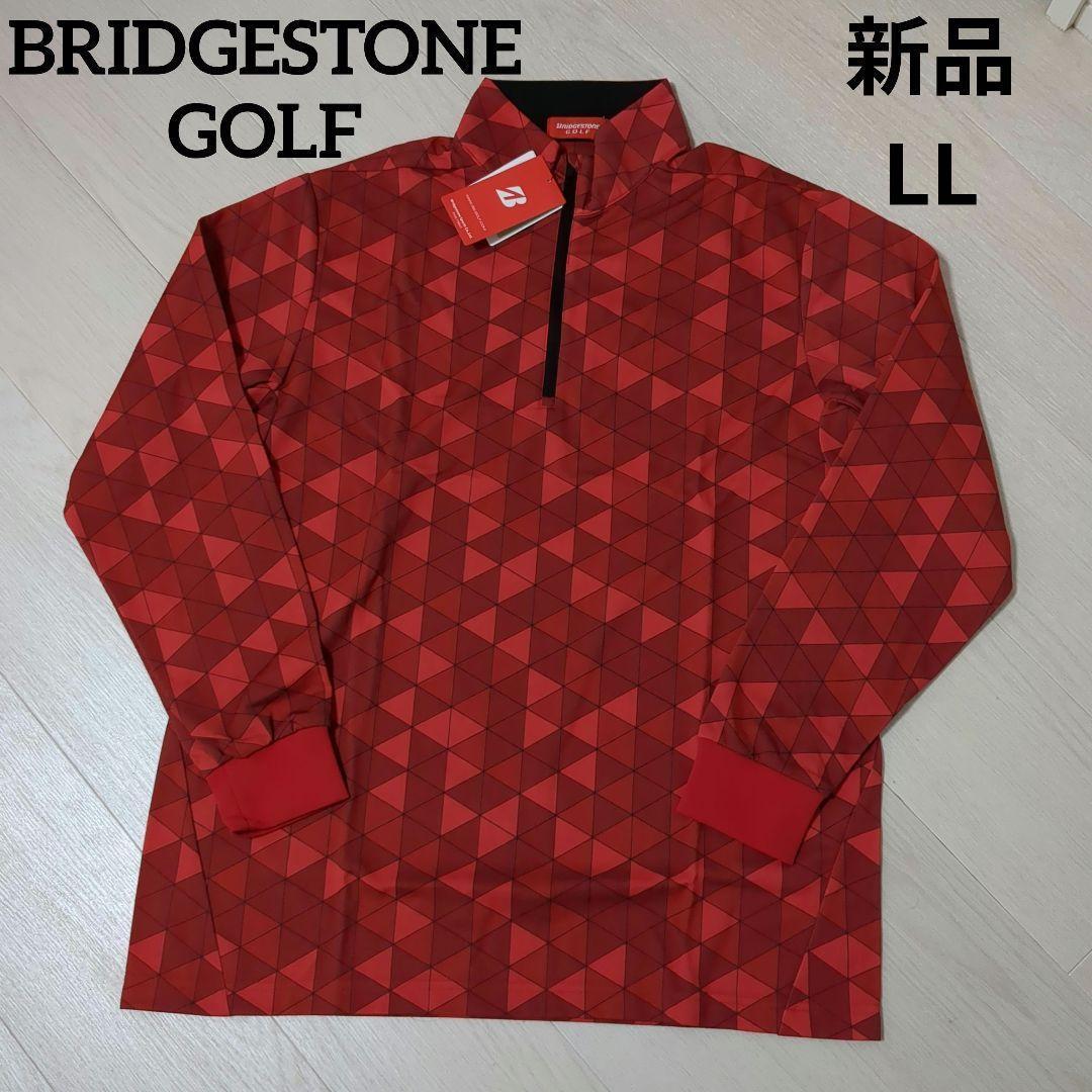 【新品】BRIDGESTONE GOLF　メンズ　ハーフジップ長袖シャツ　LL