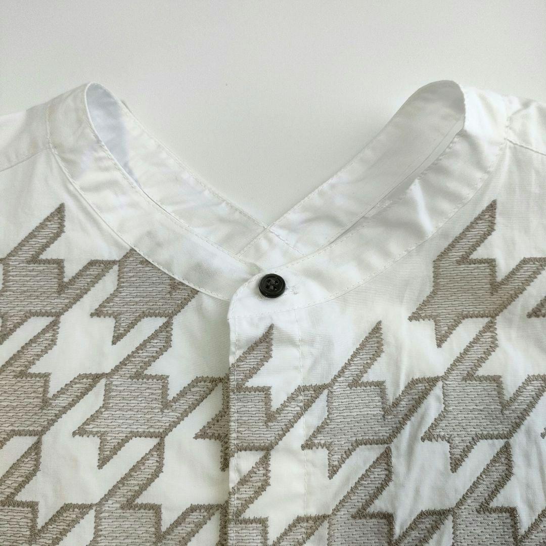極美品　23ss　ZUCCa　チドリエンブロイダリーシャツ