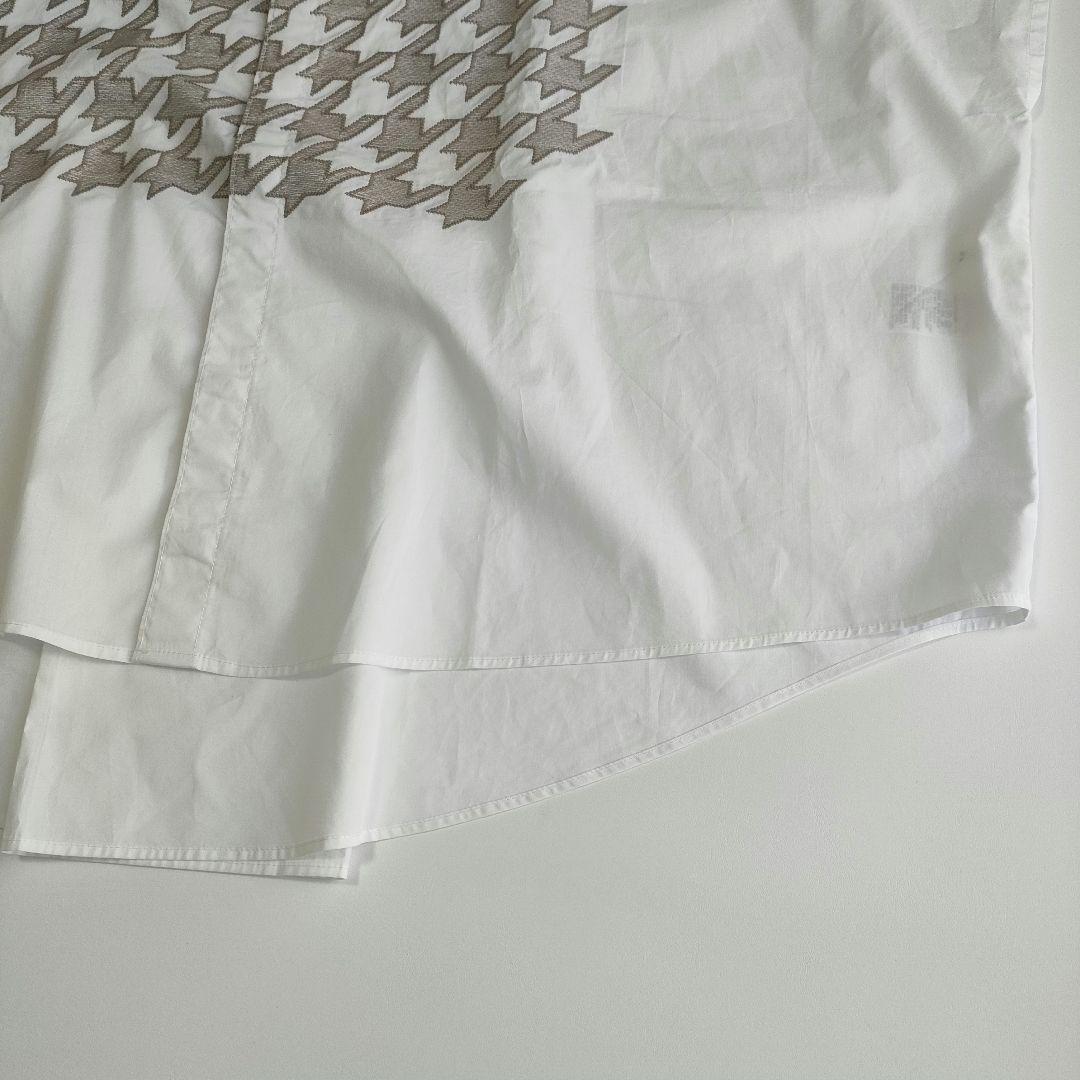 極美品　23ss　ZUCCa　チドリエンブロイダリーシャツ