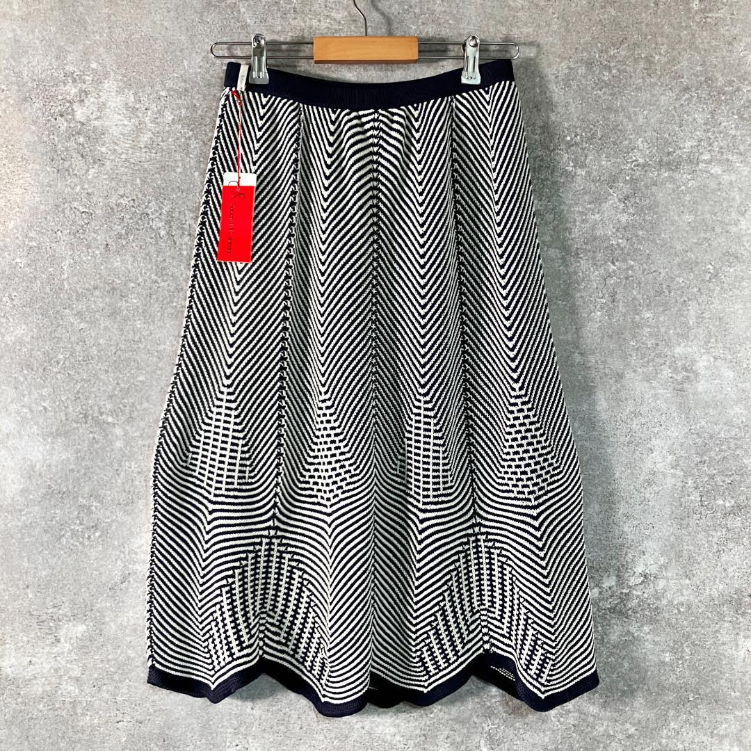 Roberla di Camerino　タイトスカート　ネイビー　ホワイト