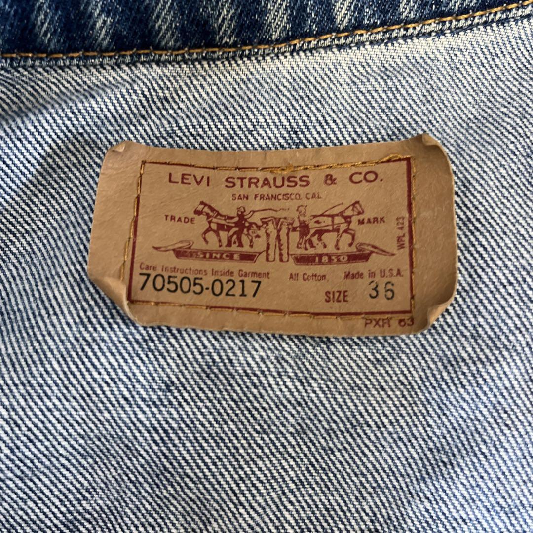 96年 USA製 Levi's 70505-0217 デニムジャケット