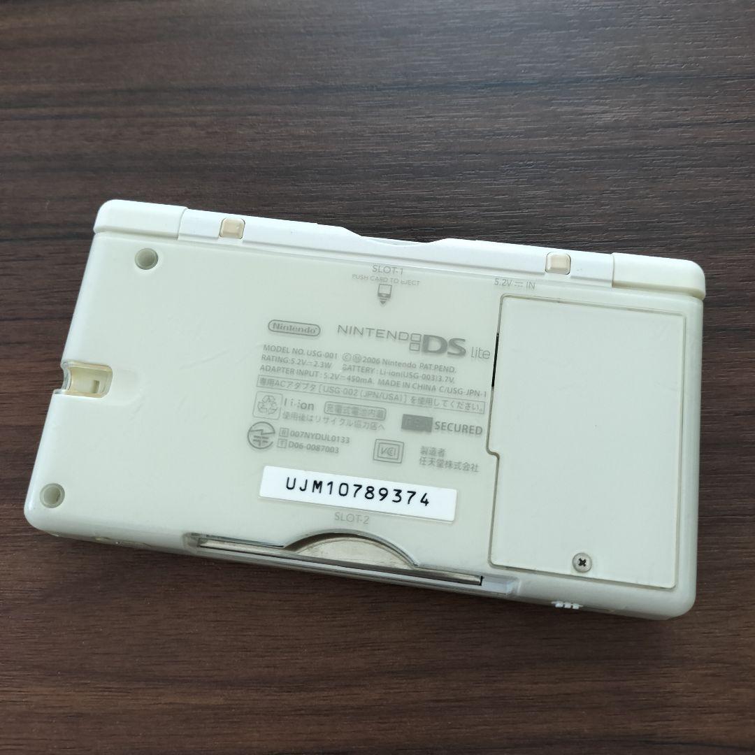 内装美品 メンテ済 ニンテンドーDS Lite ホワイト 本体 GBA専用