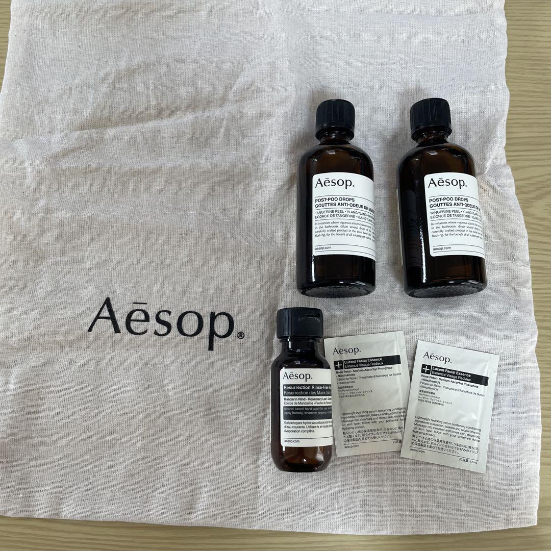 Aesop ハンドウォッシュ、ハンドバーム、ポストプードロップス3