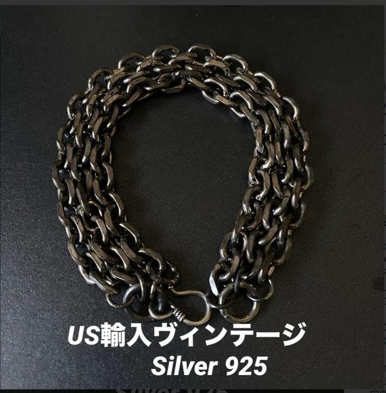 超重厚 メキシカン トリプルチェーン ブレスレット ヴィンテージ y2k