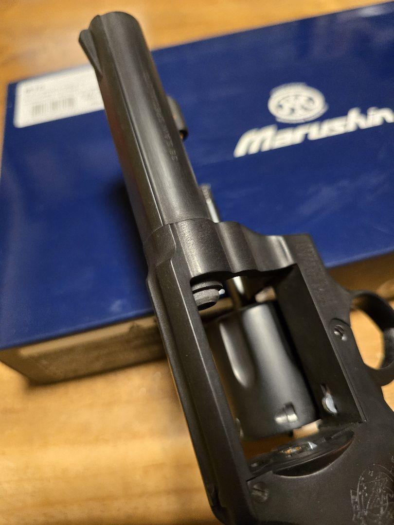 マルシン　S&W　M10　HW　木製グリップ仕様　ホルスター付き
