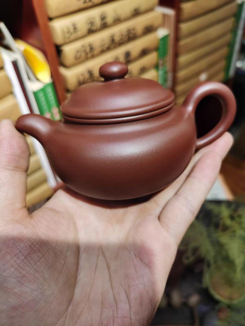 茶色 陶器製 急須 手のひらサイズ