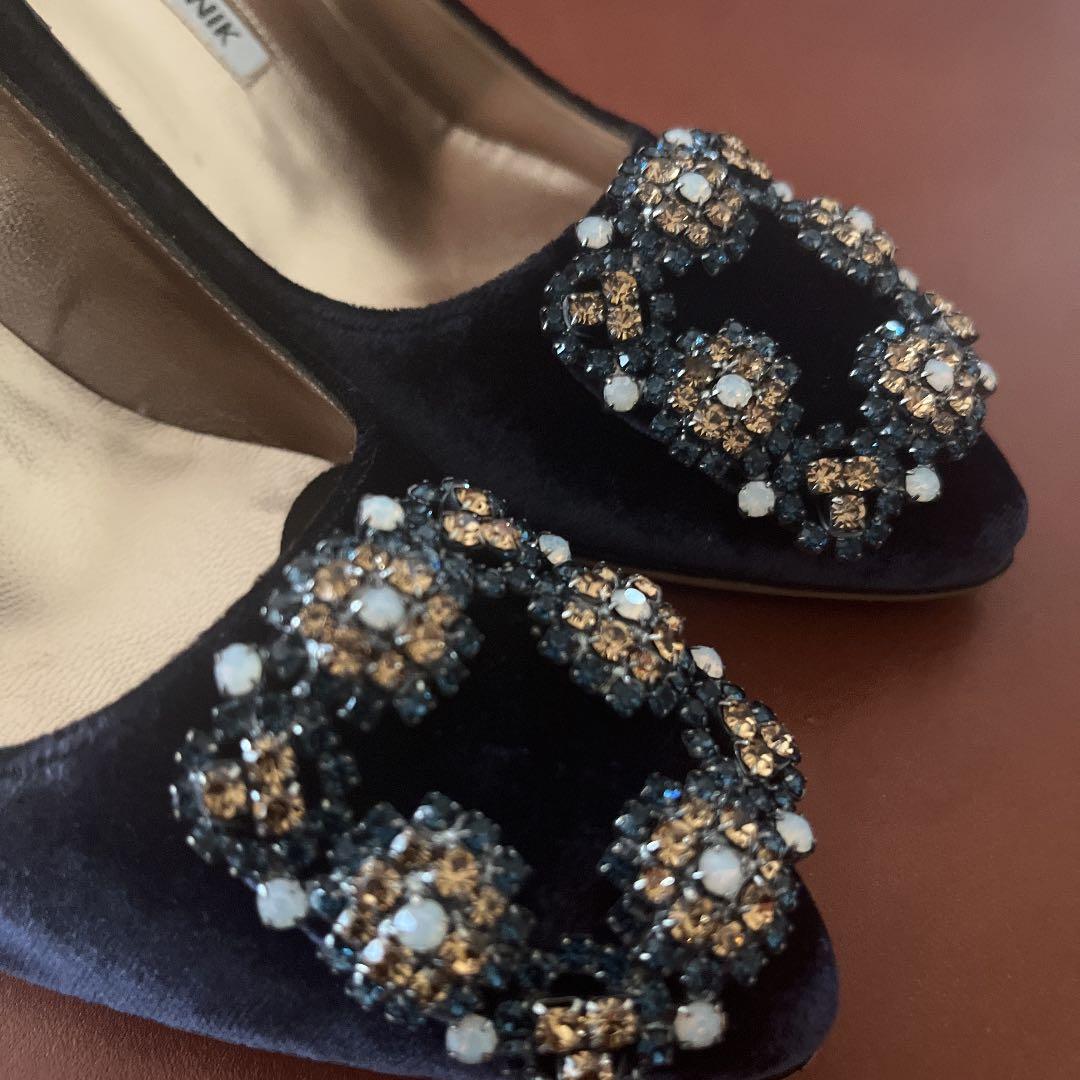 マノロブラニク MANOLO BLAHNIK ハンギシ パンプス 34 1/2 | musicsajo.hu