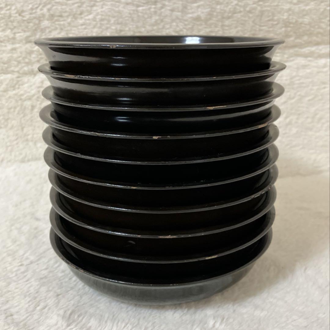 輪島塗漆器 松取り皿茶懐石道具 扇子模様 皿 10枚セット 未使用保管品 輪島塗 漆器 松取り皿茶懐石道具 松梅模様 皿 10枚セット 使用品