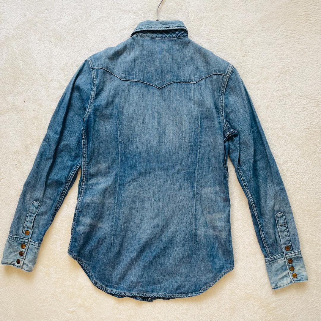 ラルフローレン デニムウエスタンシャツ M相当　RALPH LAUREN