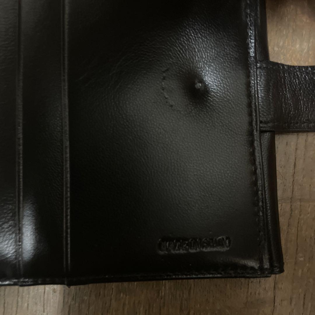 ◆LOEWE◆ナッパレザー 財布 黒 LOEWE / ロエベ アナグラム ナッパレザー 二つ折り 小銭入れあり
