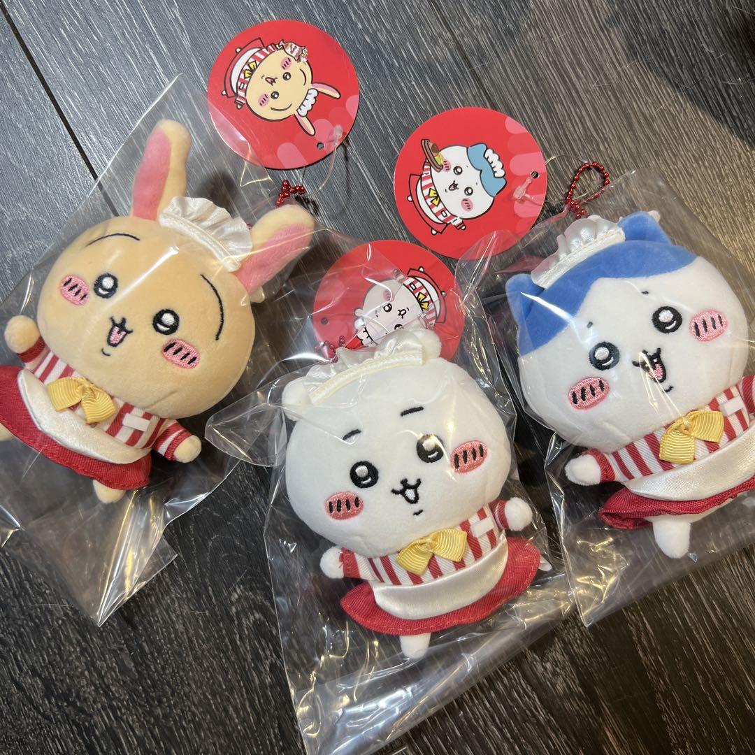 ちいかわレストランホール担当なマスコット 3点セット