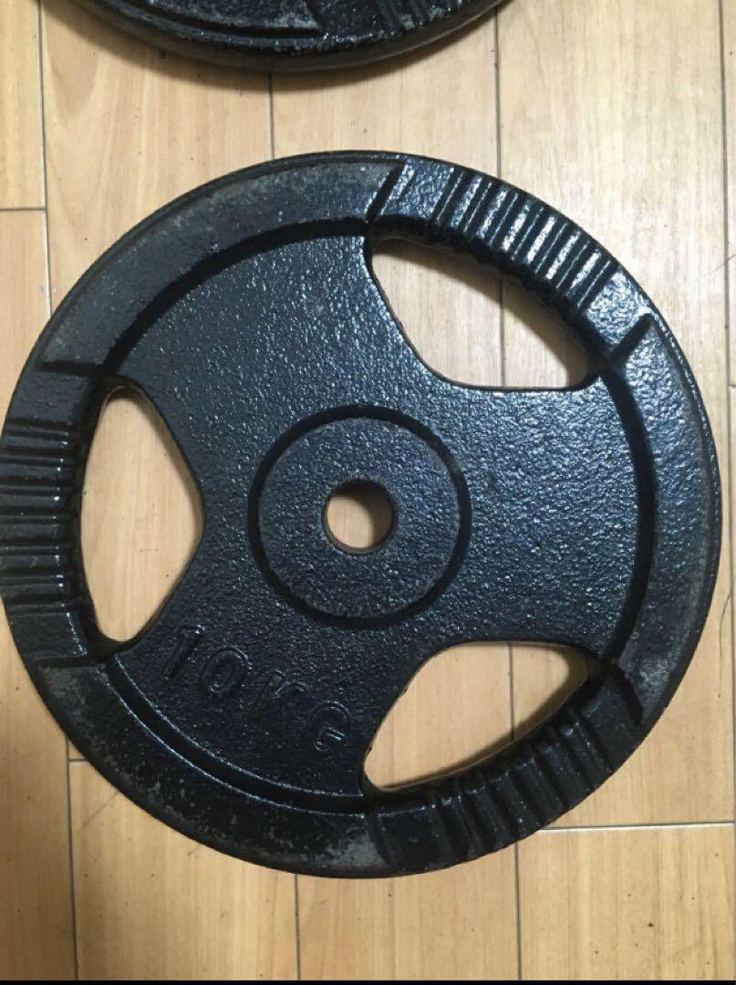 バーベル10kg プレート 2枚 28mm 用