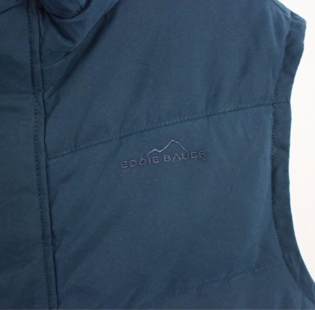 【00s】Eddie Bauer ダウンベスト L エディーバウアー 青