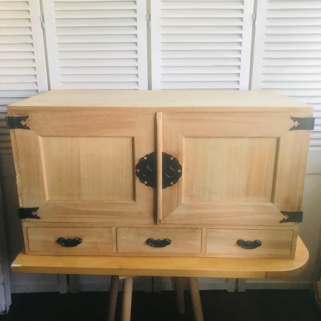 お手軽価格で贈りやすい 桐箪笥 桐たんす 箪笥 着物 帯 昭和レトロ