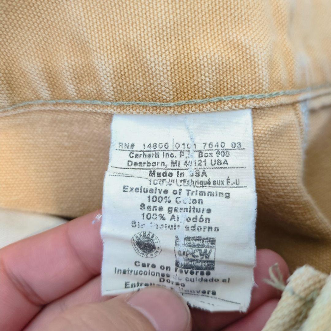 90年代 Carhartt ダブルニーダックパンツ アメリカ製 ボロ系 w30