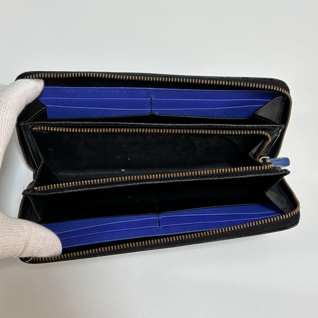 贈り物 ポールスミス 長財布 スミシーハート ラウンドジップ レザー 金 小物
