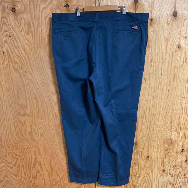ヴィンテージ ディッキーズ ネイビー ワーク パンツ 90s アメカジ ロゴ 紺