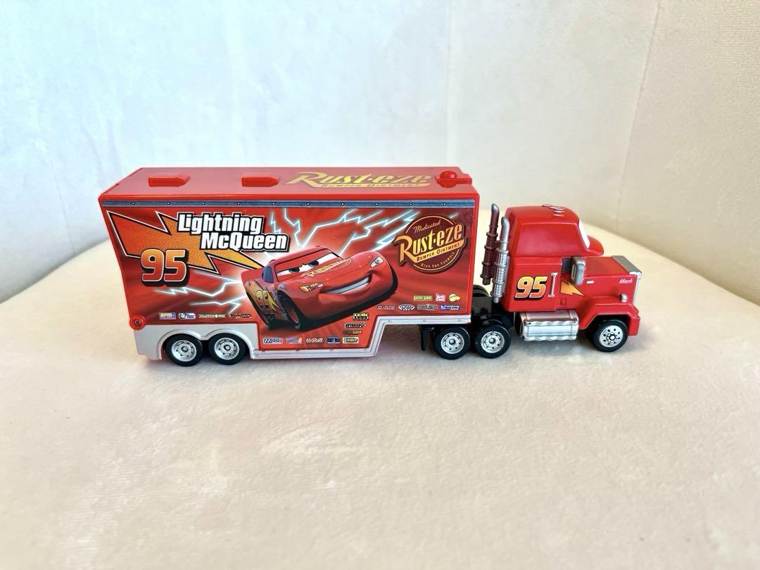 カーズ⭐︎マックィーン　ヘリコプター　95 新品 カーズトミカ】ライトニングマックイーントレーラー