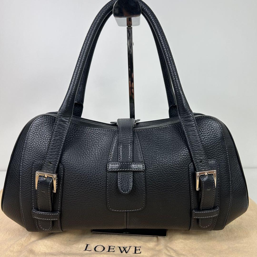 【美品】ロエベ＊センダ トート ハンド レザーブラウン Bibian 比比昂- LOEWE ロエベハンドバッグレザーセンダブラウン