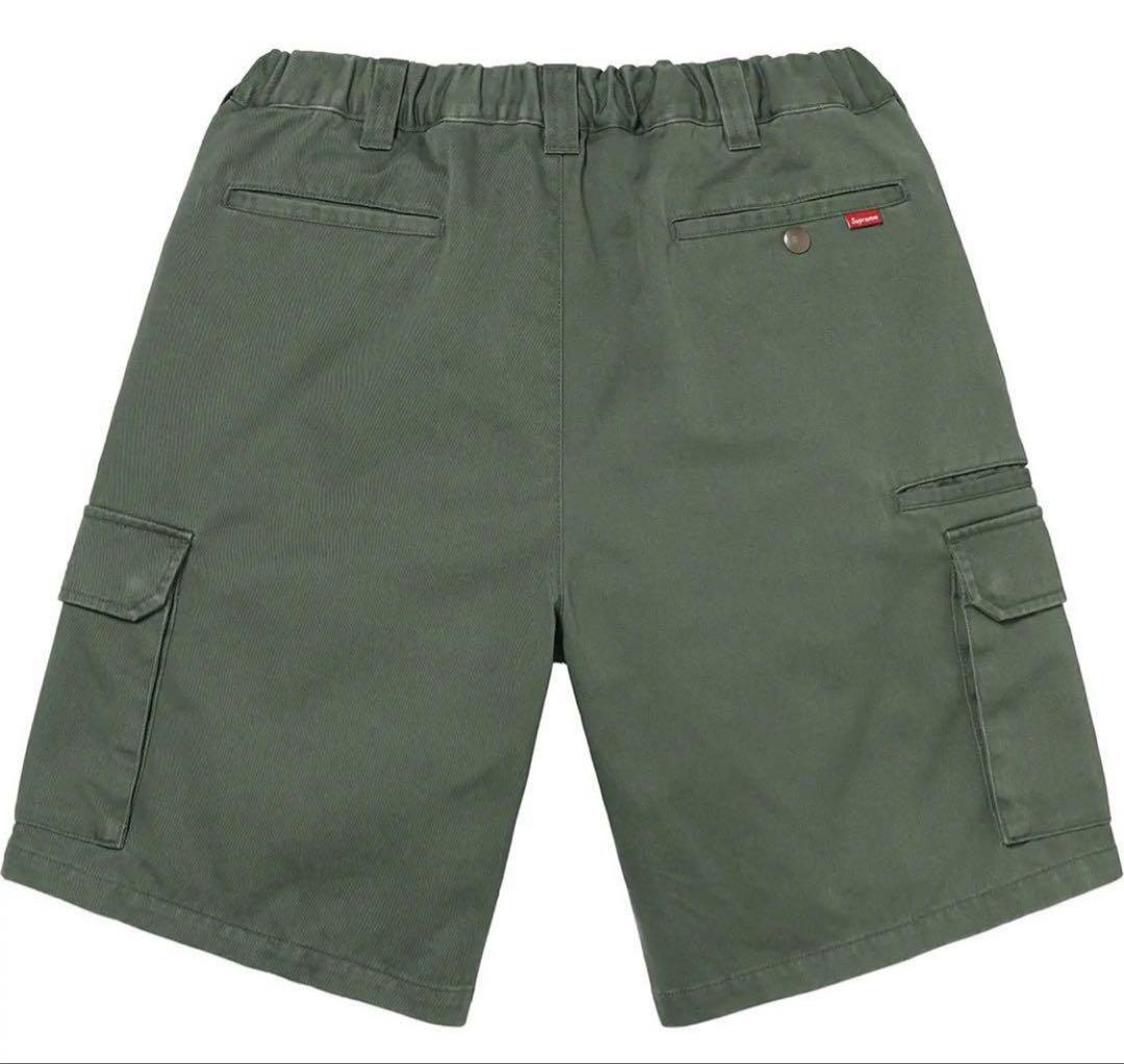 22ss supreme cargo work shorts olive 34