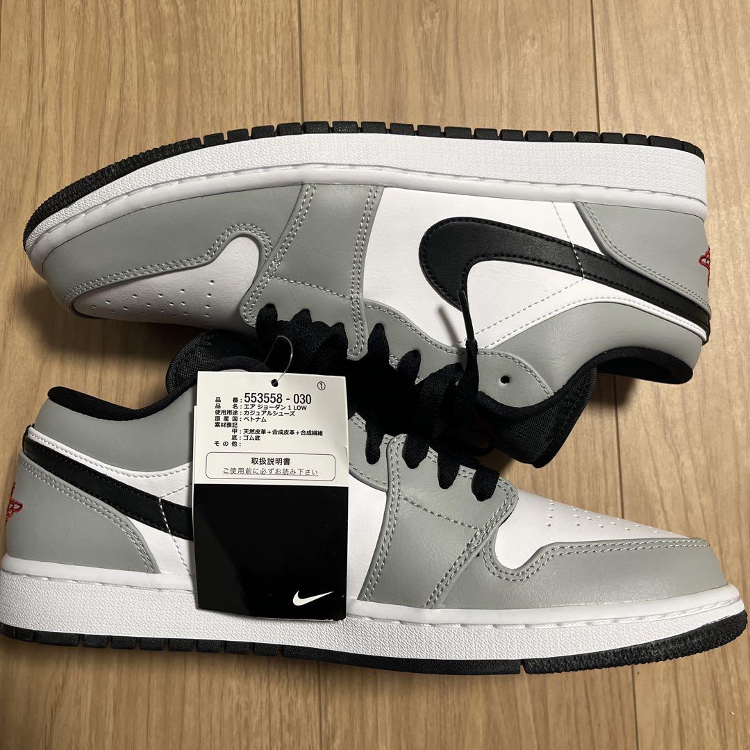 靴 NIKE AIR JORDAN 1 LOW \"LIGHT SMOKE GREY\"