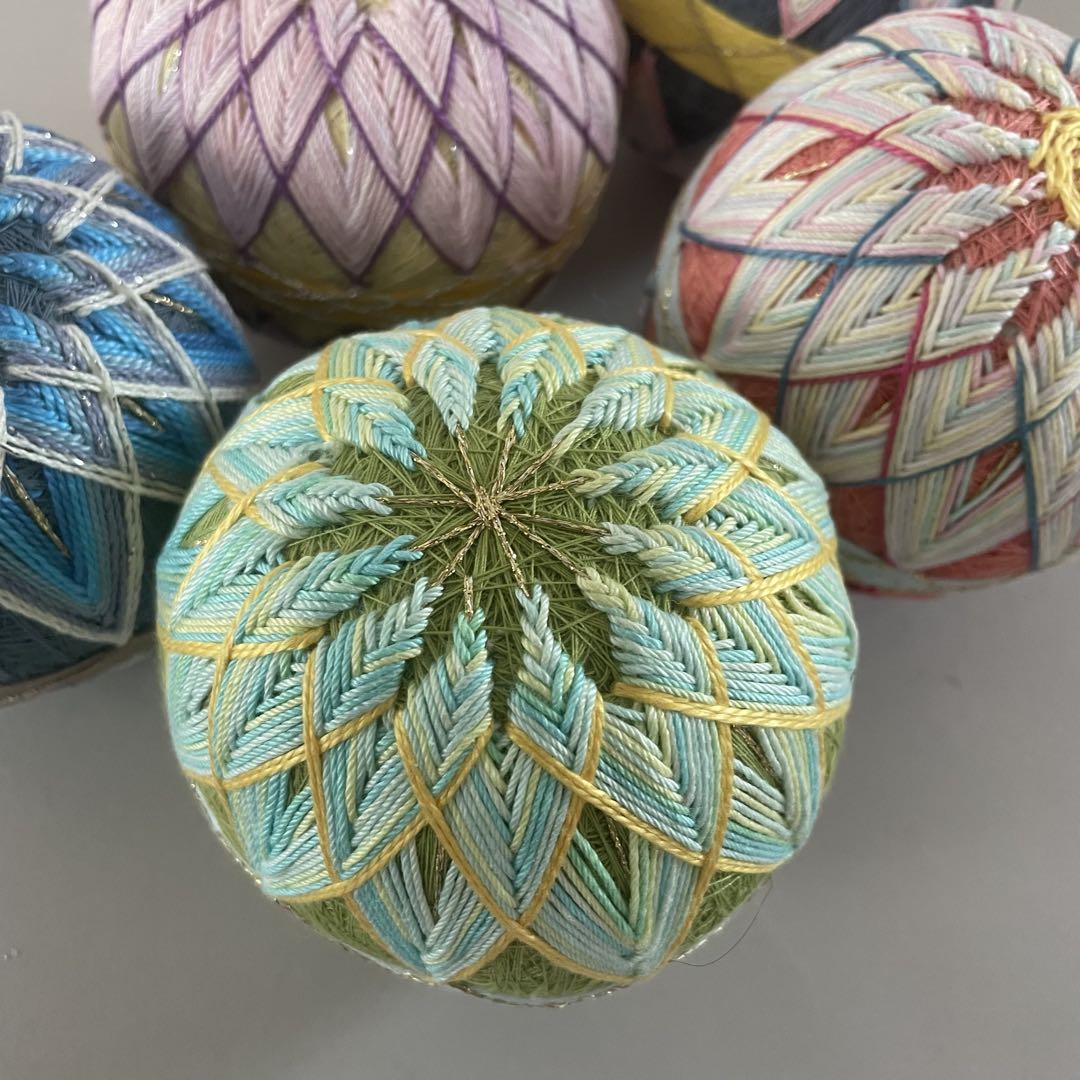 □七五三 正絹女児振り袖着物 金青海波 車輪 金駒刺繍 セミ