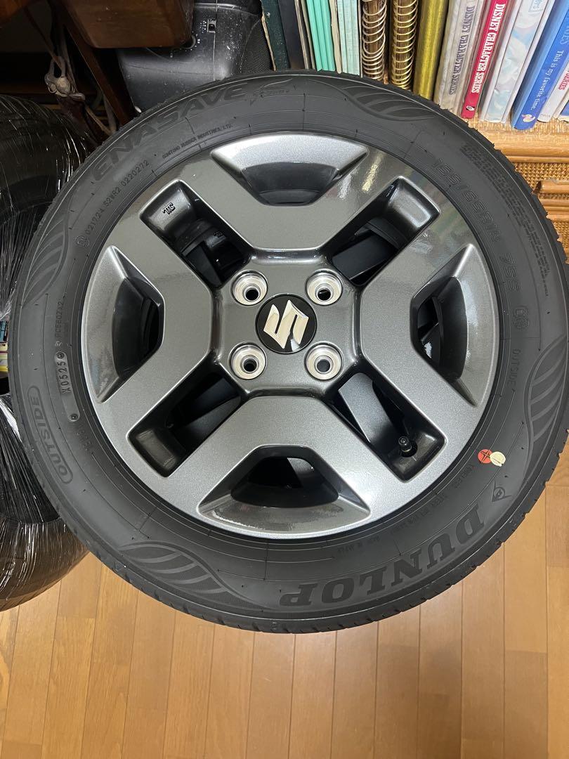 美品新型スペーシアギア155/65R14 タイヤ・純正ホイール4本セット 新型スペーシアギア155/65R14 タイヤ・純正ホイール4本セット