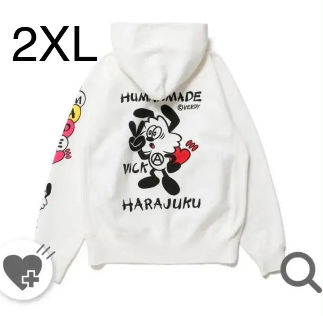 static.mercdn.net/item/detail/orig/photos/m5505535 【公式ショップ】 新品♥HUMAN PIZZA パーカー VICK MADE×VERDY パーカー