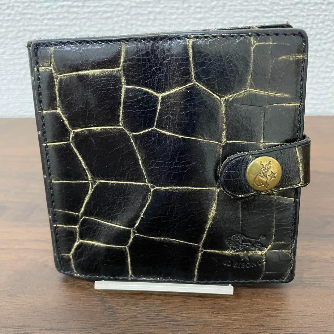 IL BISONTE イルビゾンテ ウォレット ブラック 黒 2つ折り