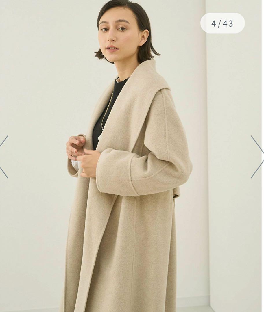 定価11万✨美品 アナイ シャルムビーバーコート 女優襟  2022 ベージュ