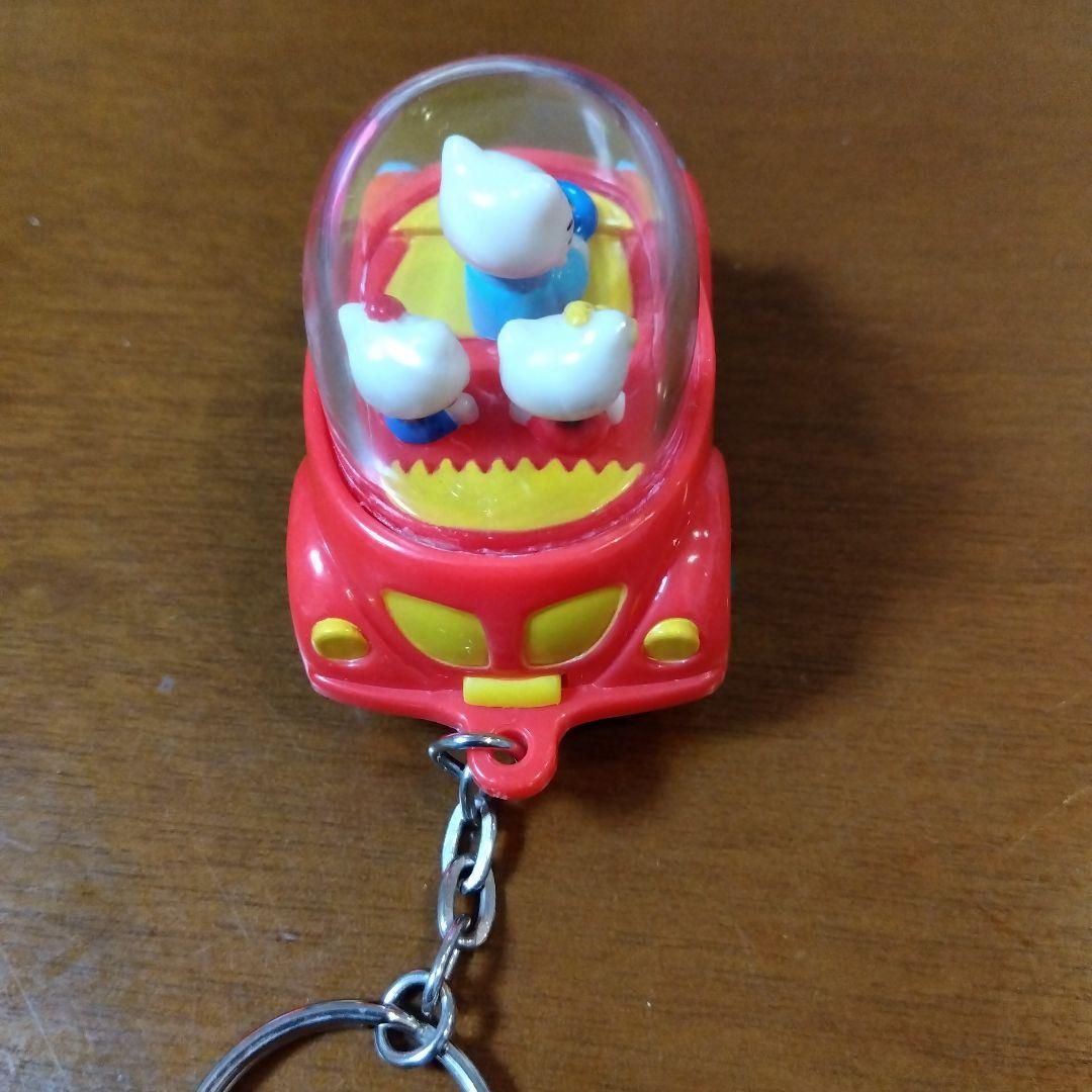サンリオ ハローキティ 乗り物 ゼンマイ キーホルダー レトロ